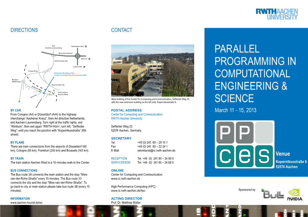 Parallel Programming in Computational Engineering