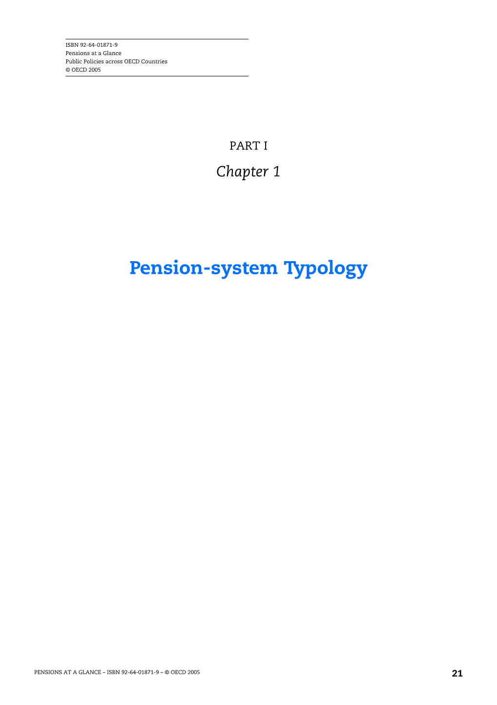 Pension-System Typology