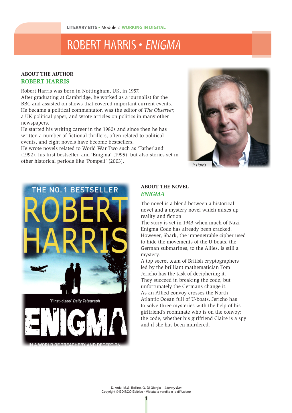 Robert Harris • Enigma