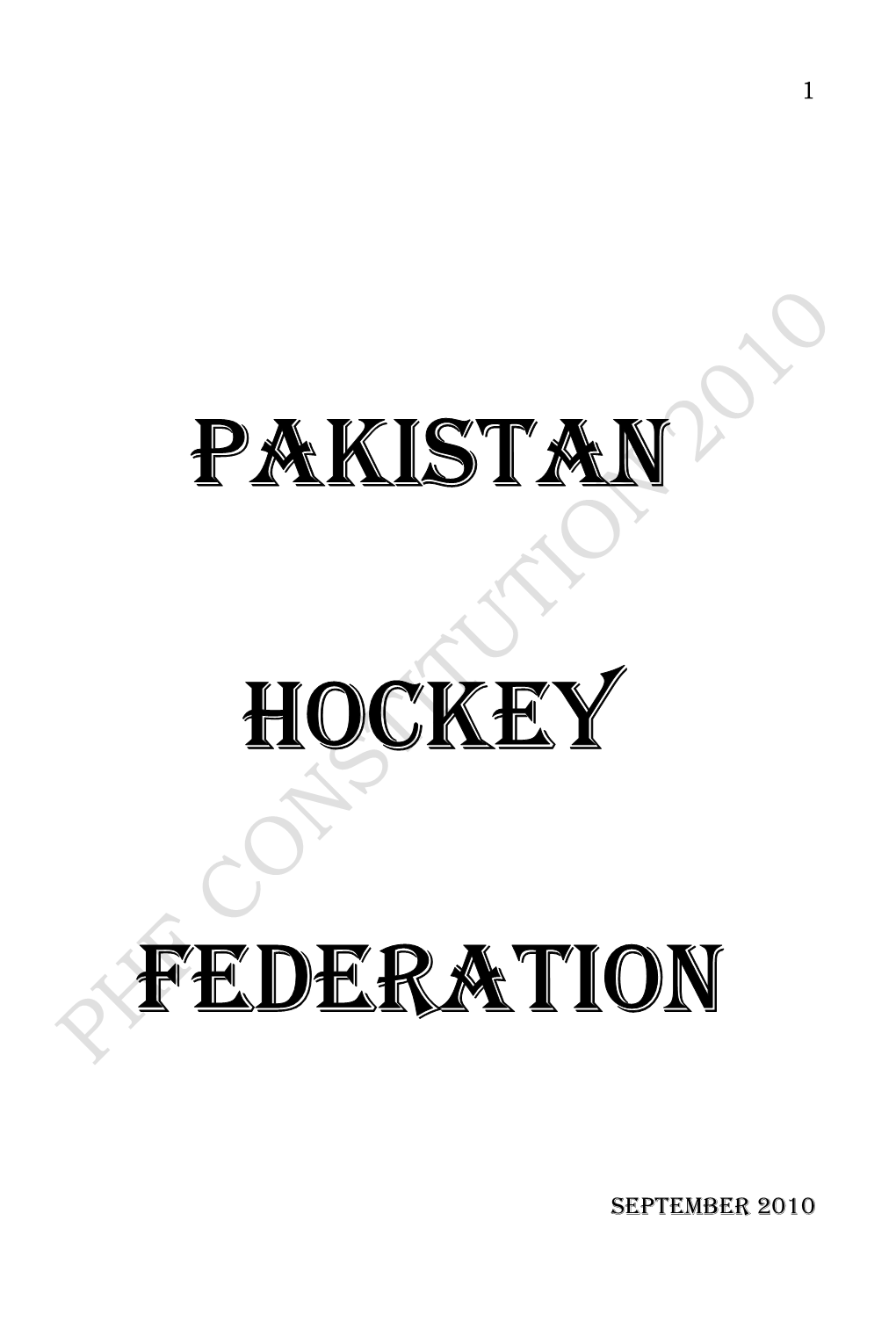Pakistan Hockey Federation