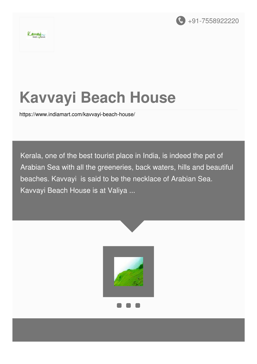 Kavvayi Beach House