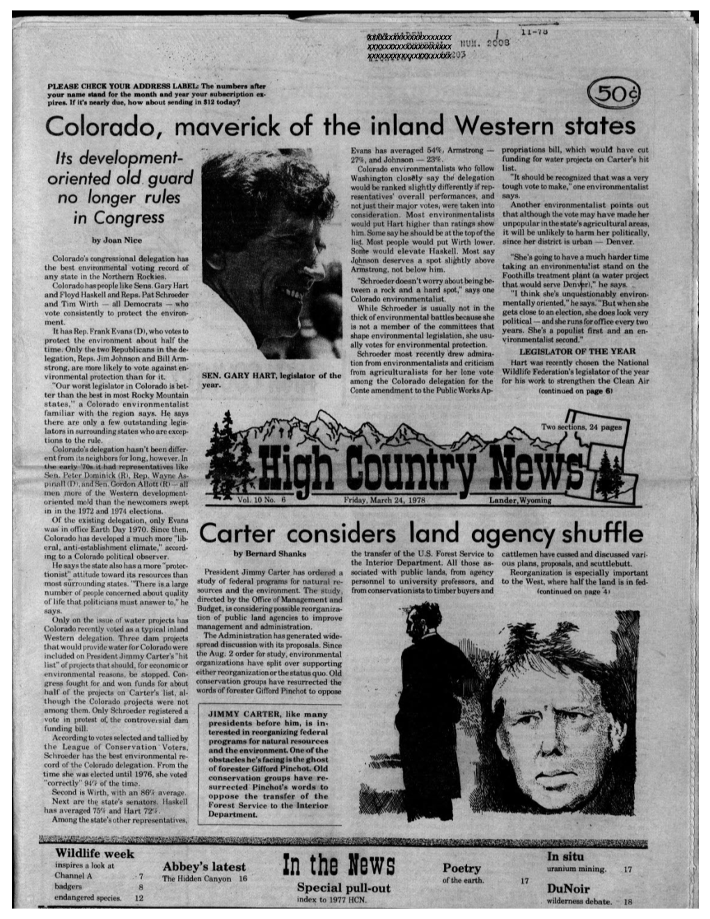 High Country News Vol. 10.6, March 24, 1978