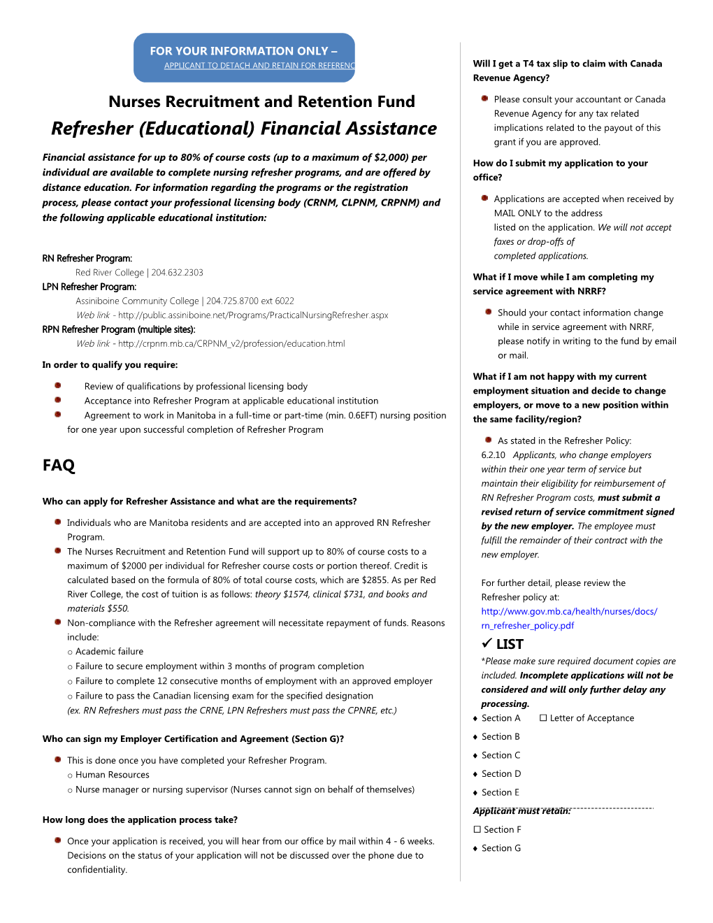 Application for Financial Assistance