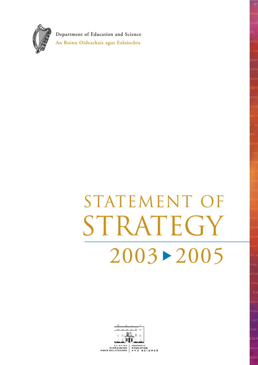 Department of Education and Science Statement of Strategy 2003-2005