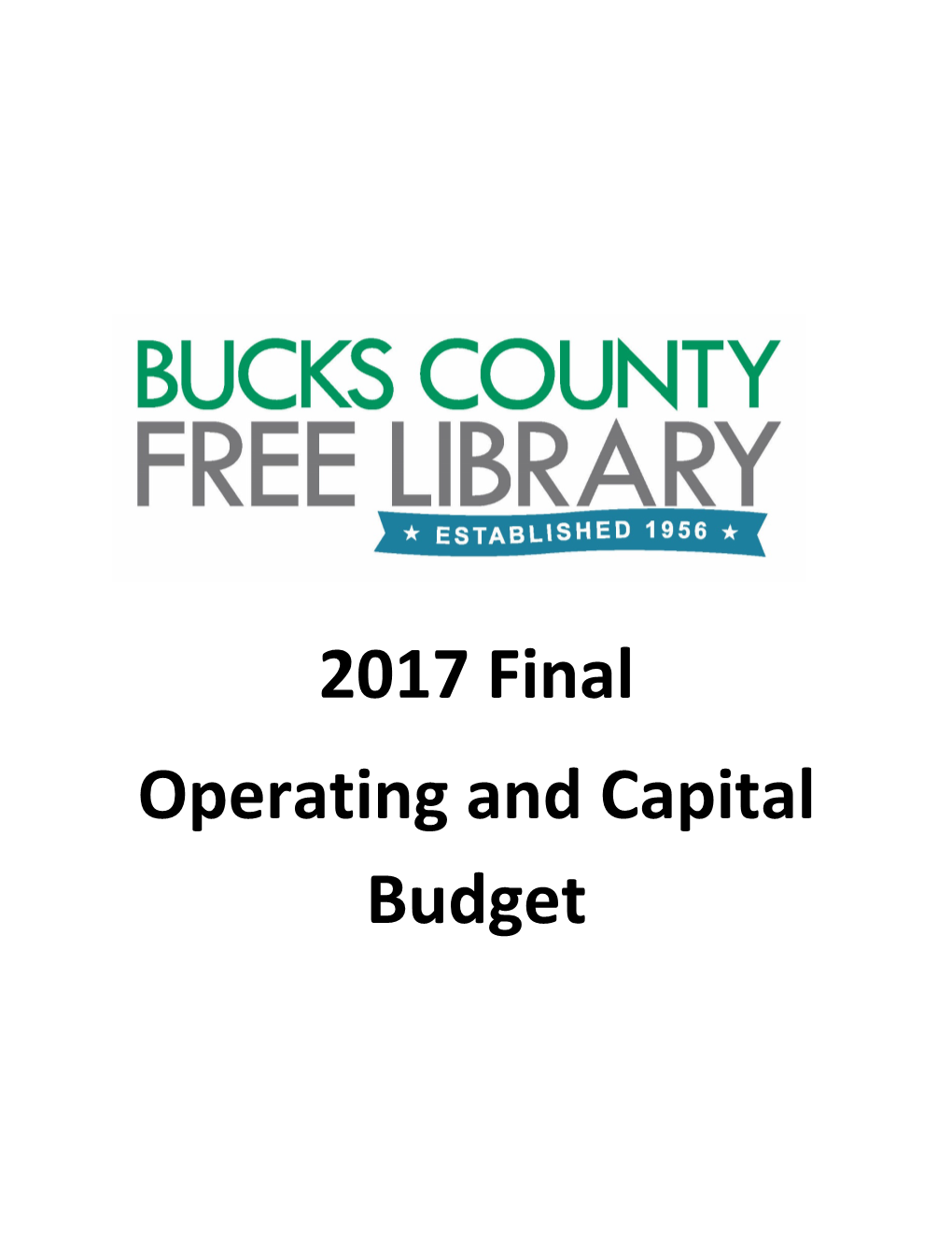 2017 Final Operating and Capital Budget