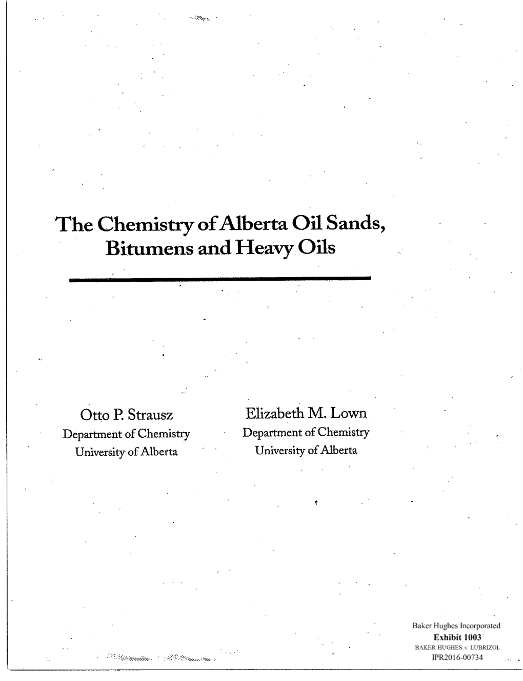 A Textbook Chapter on Solubility Characteristics and the Precipitation of Asphaltenes