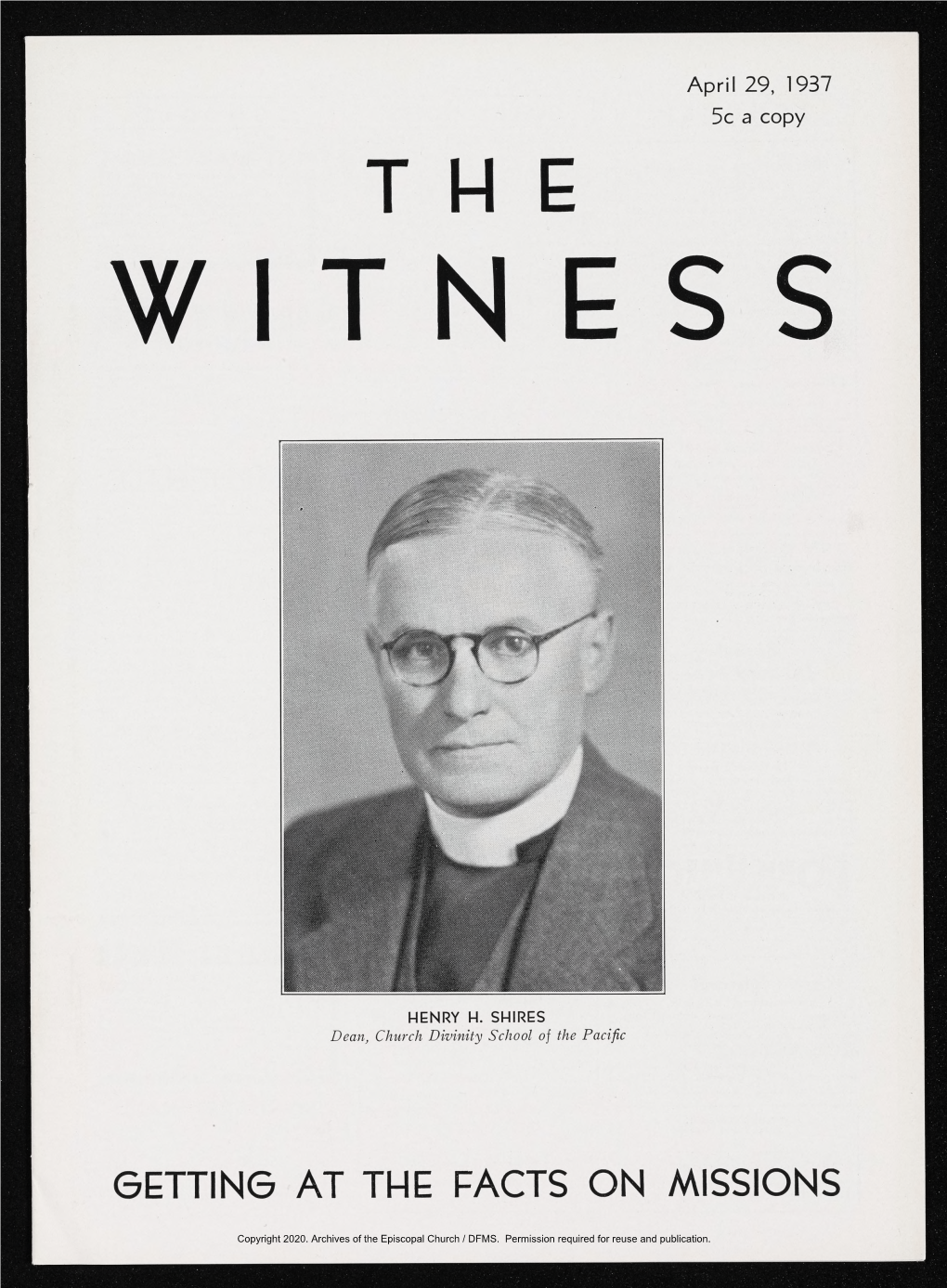 1937 the Witness, Vol. 21, No. 31. April 29, 1937
