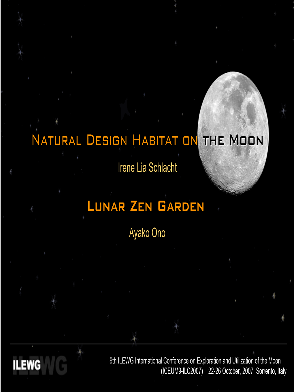 Natural Design Habitat on the Moon Lunar Zen Garden