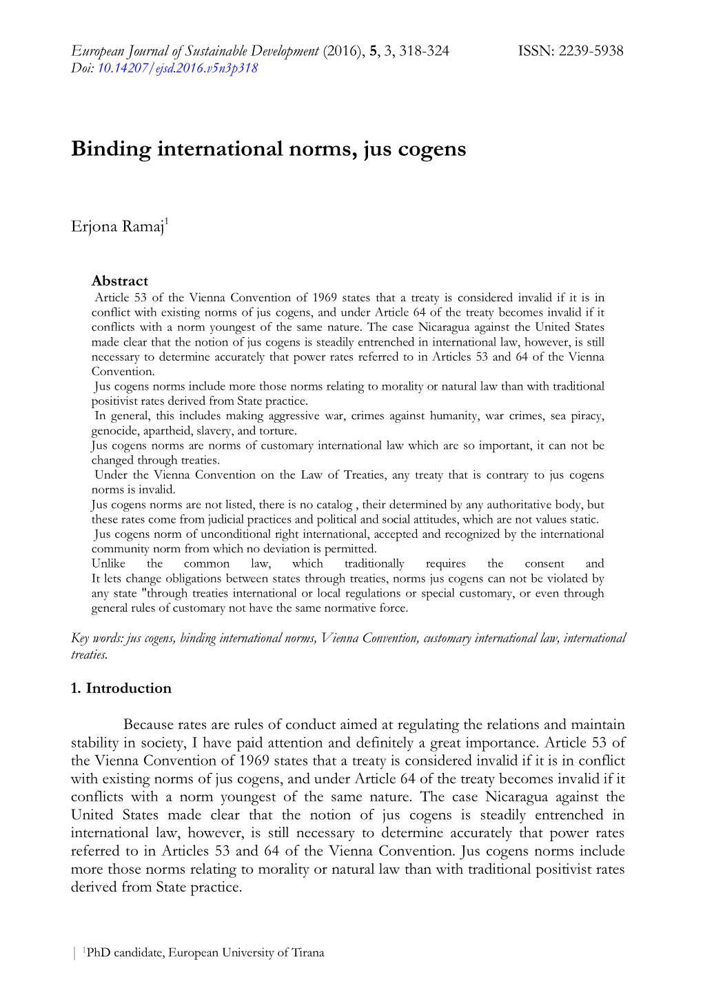 Binding International Norms, Jus Cogens