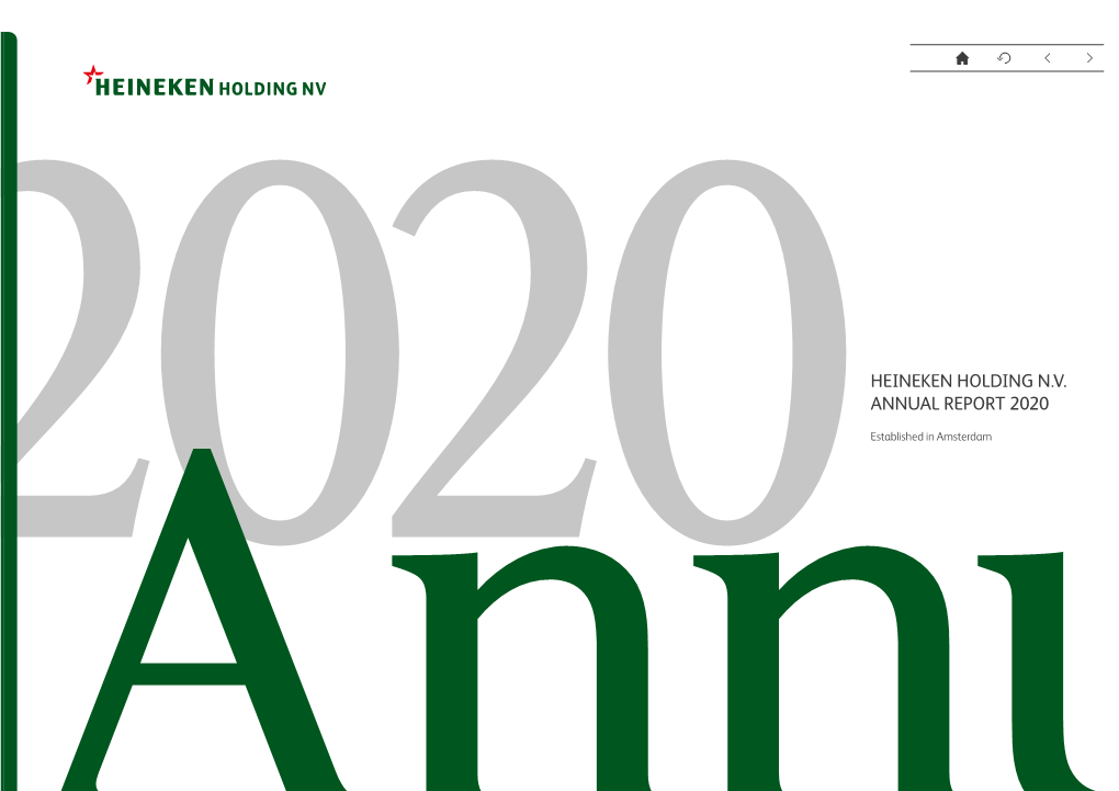 Heineken Holding NV 2020 Annual Report