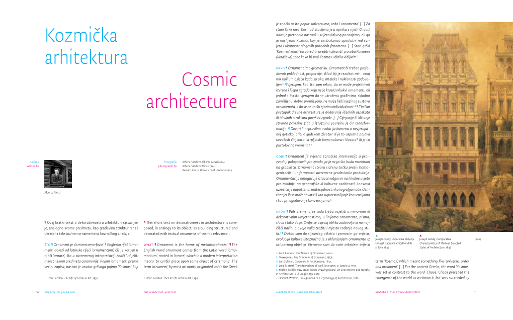 Cosmic Architecture Kozmička Arhitektura