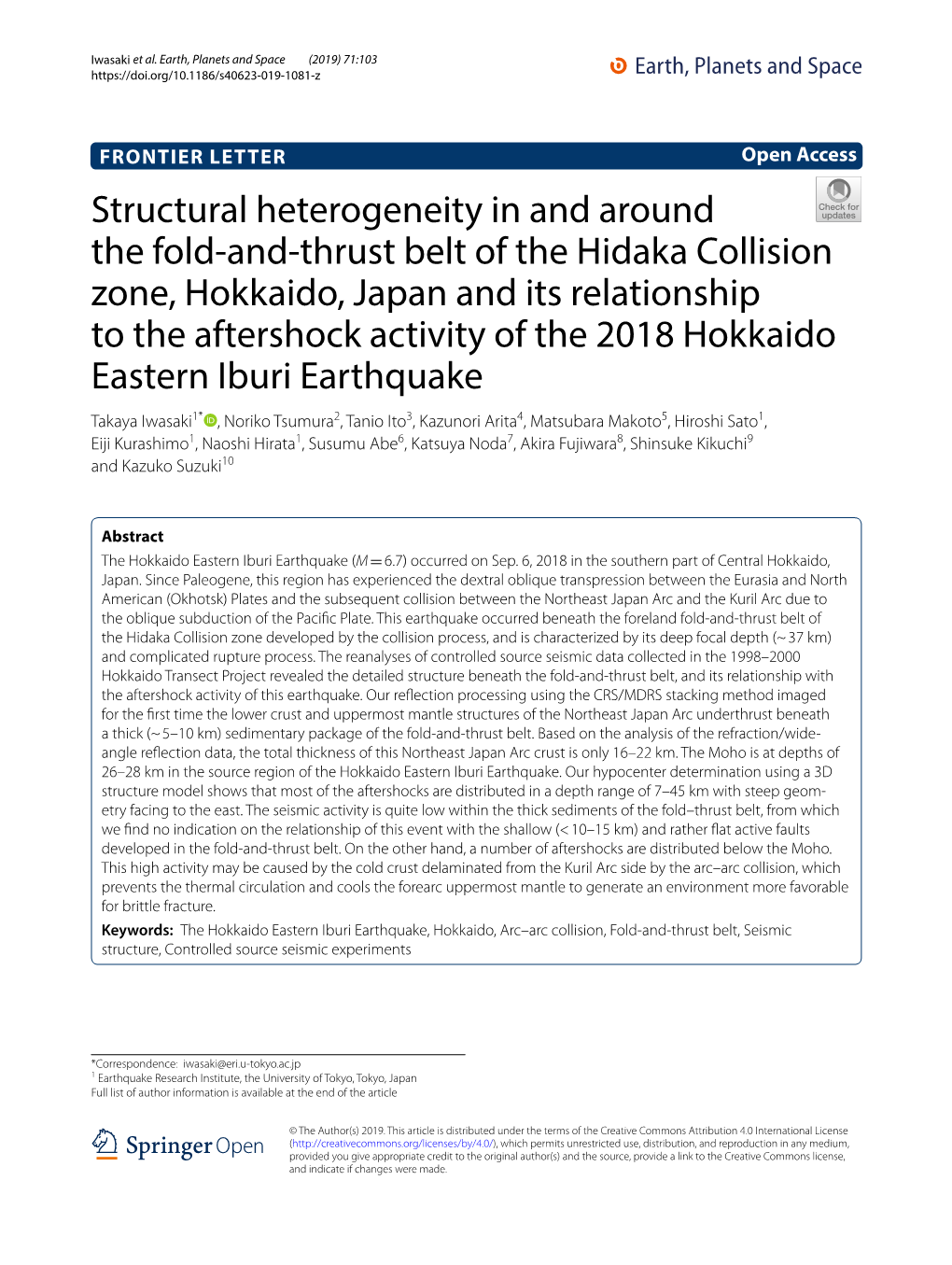 Structural Heterogeneity in and Around the Fold-And-Thrust Belt of The