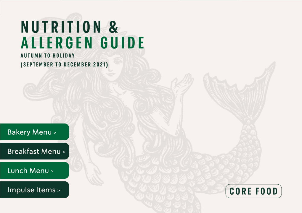 Nutrition & Allergen Guide