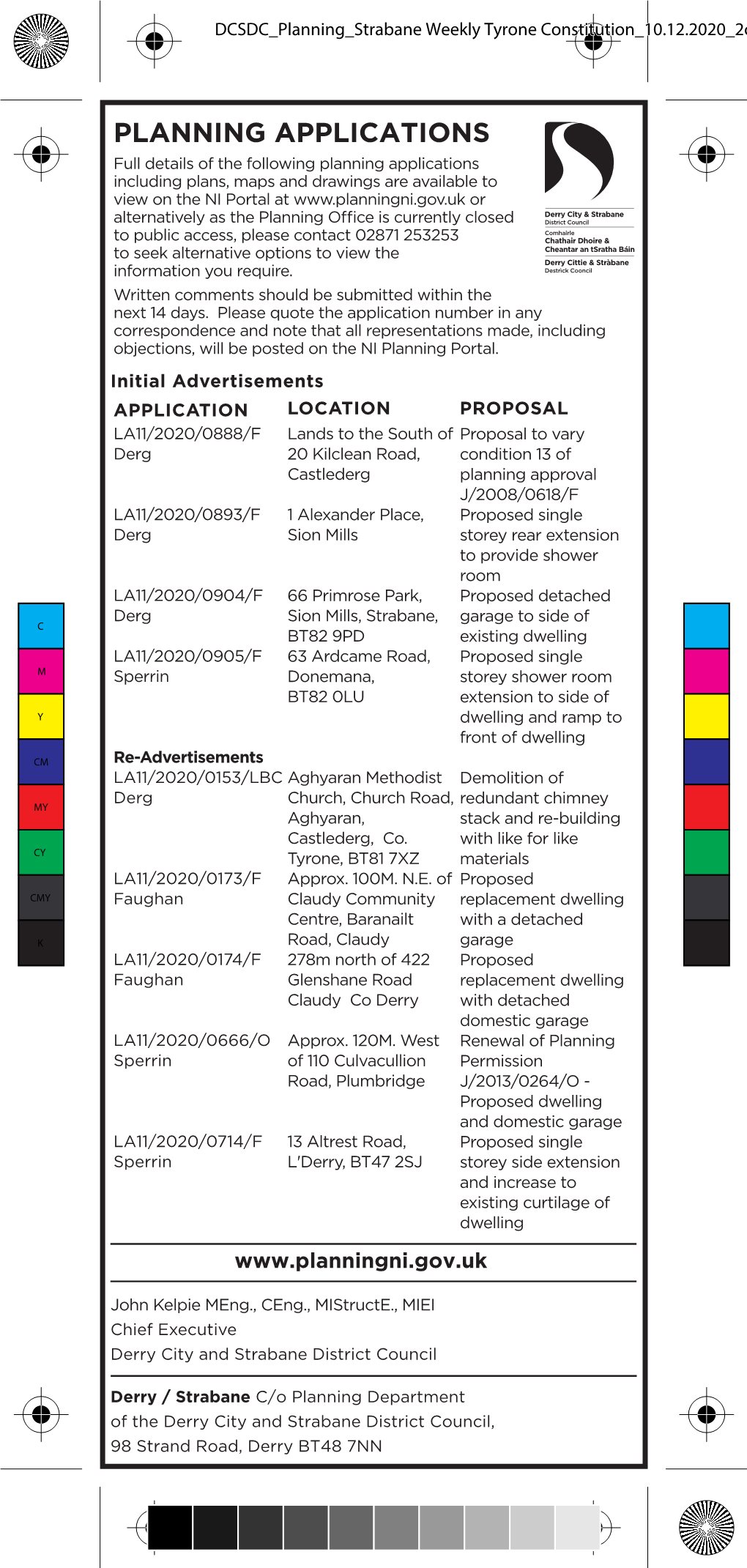 DCSDC Planning Strabane Weekly Tyrone Constitution 10.12.2020 2Clms X 160Mm Draft 1.Pdf 1 02/12/2020 12:14:04