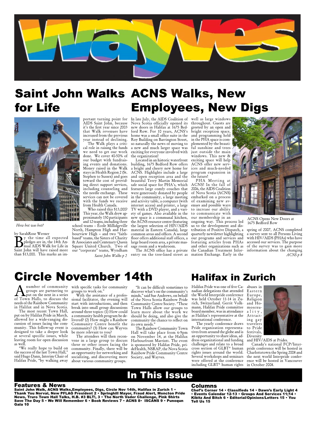 Circle November 14Th ACNS Walks, New Employees, New Digs Saint