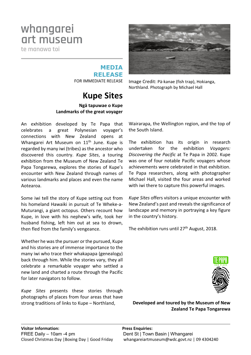 Kupe Press Release