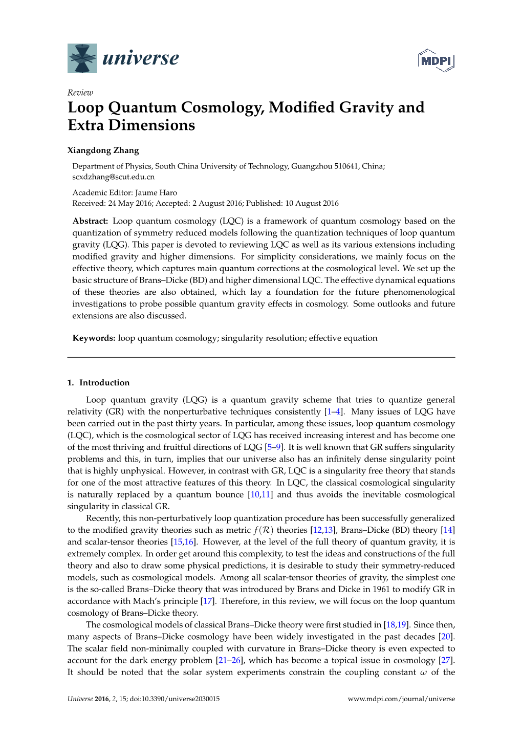 Loop Quantum Cosmology, Modified Gravity and Extra Dimensions