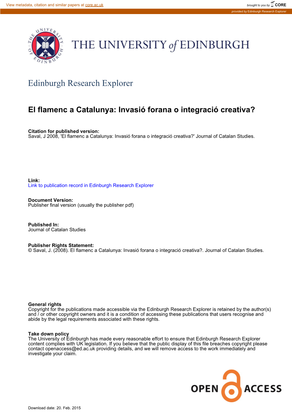 Edinburgh Research Explorer