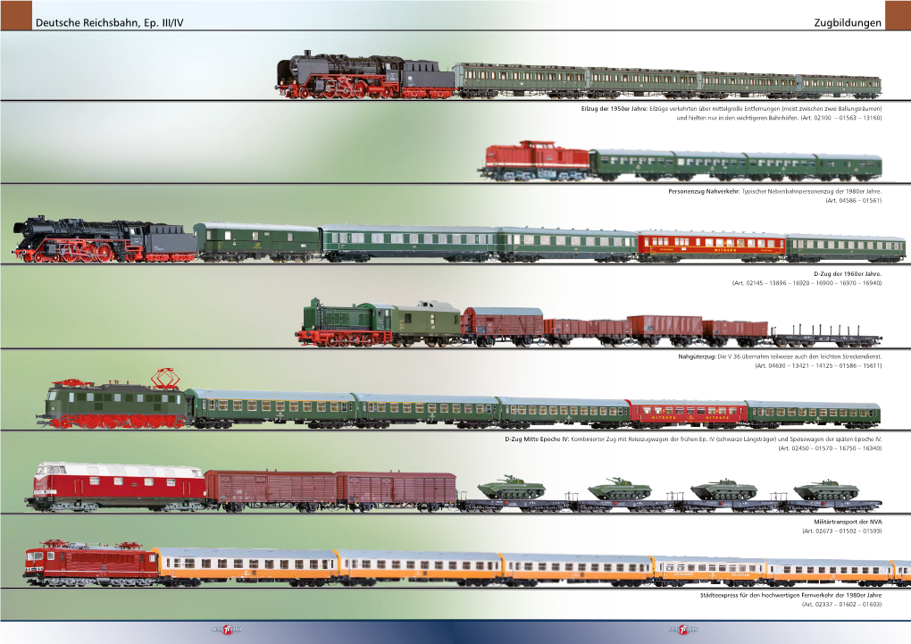 Zugbildungen Deutsche Reichsbahn, Ep. III/IV