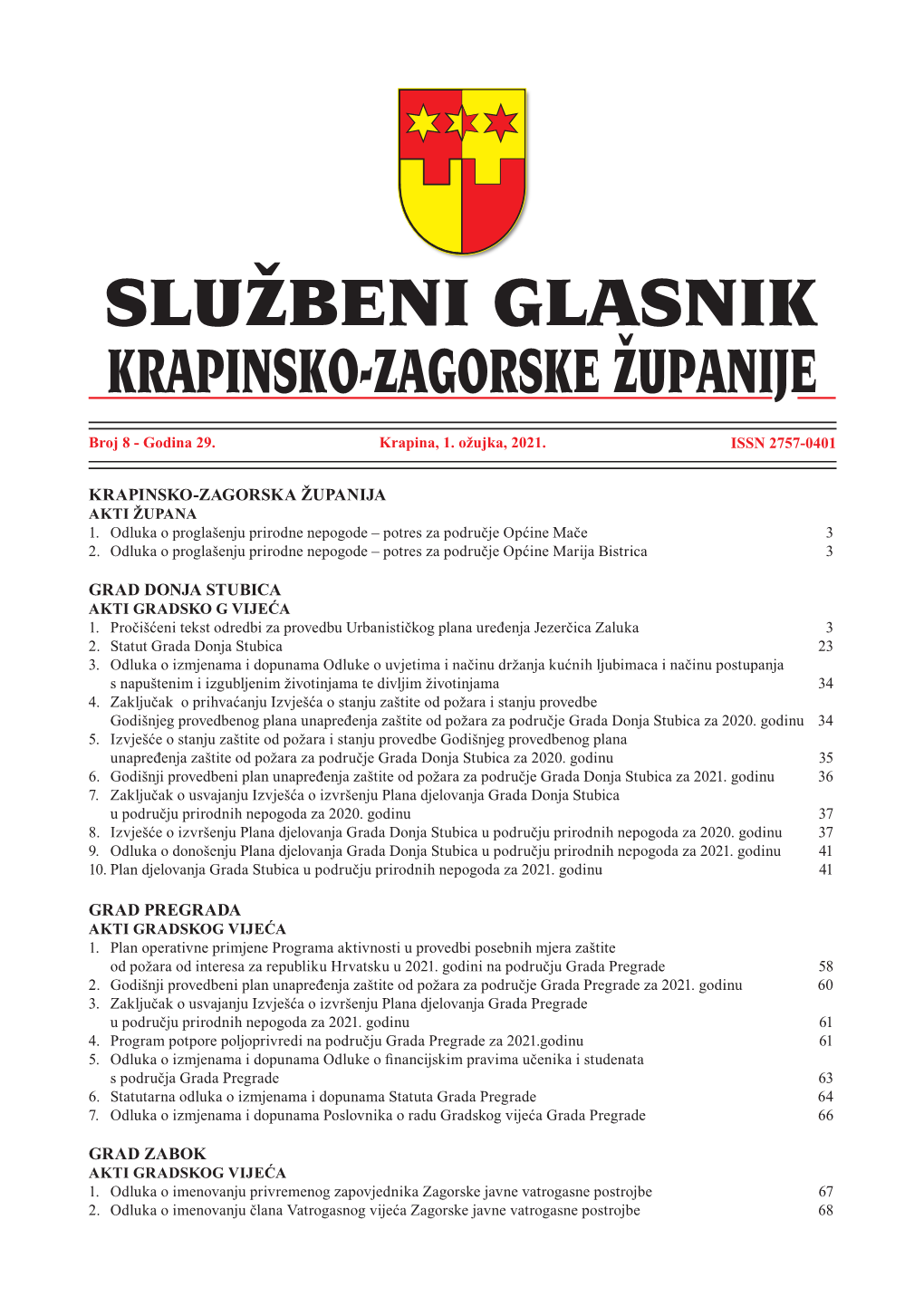 Krapinsko-Zagorska Županija Grad Donja Stubica Grad Pregrada Grad Zabok