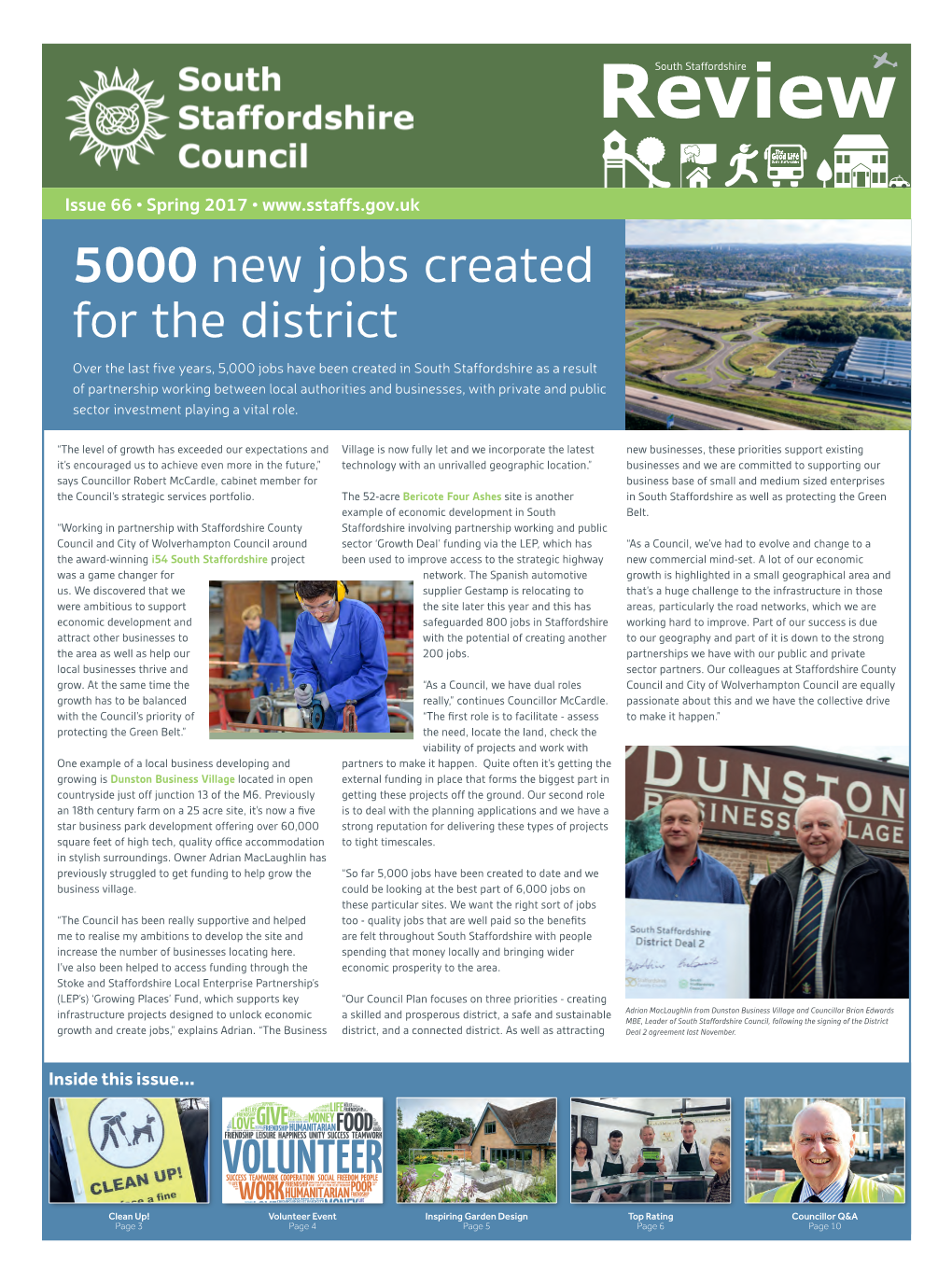 5000 New Jobs Created for the District