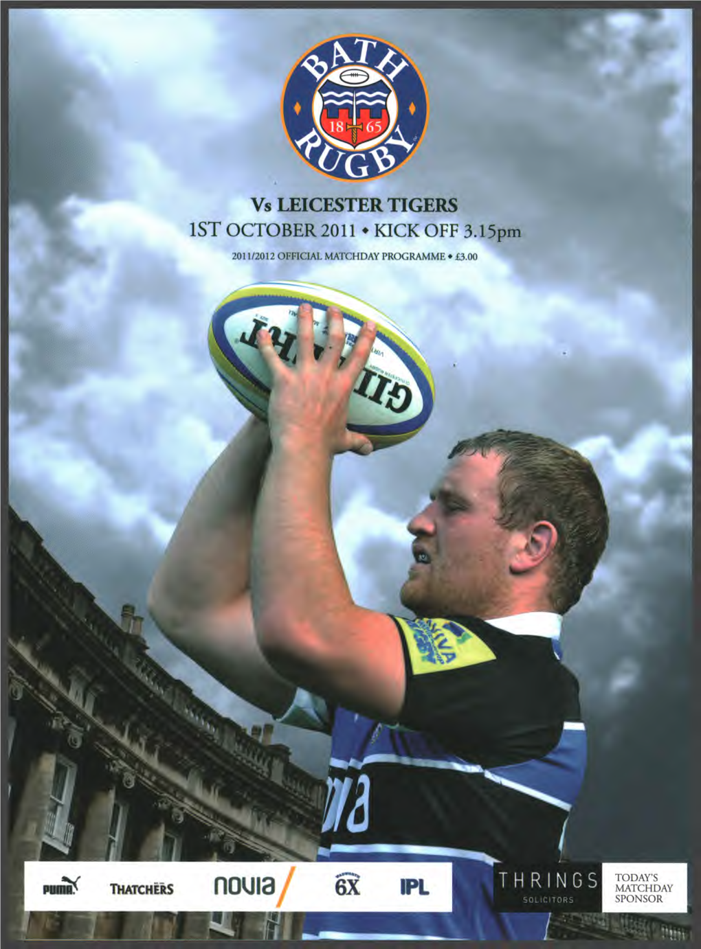 1PL Vs LEICESTER TIGERS 1ST OCTOBER 2011 • KICK OFF 3.15Pm