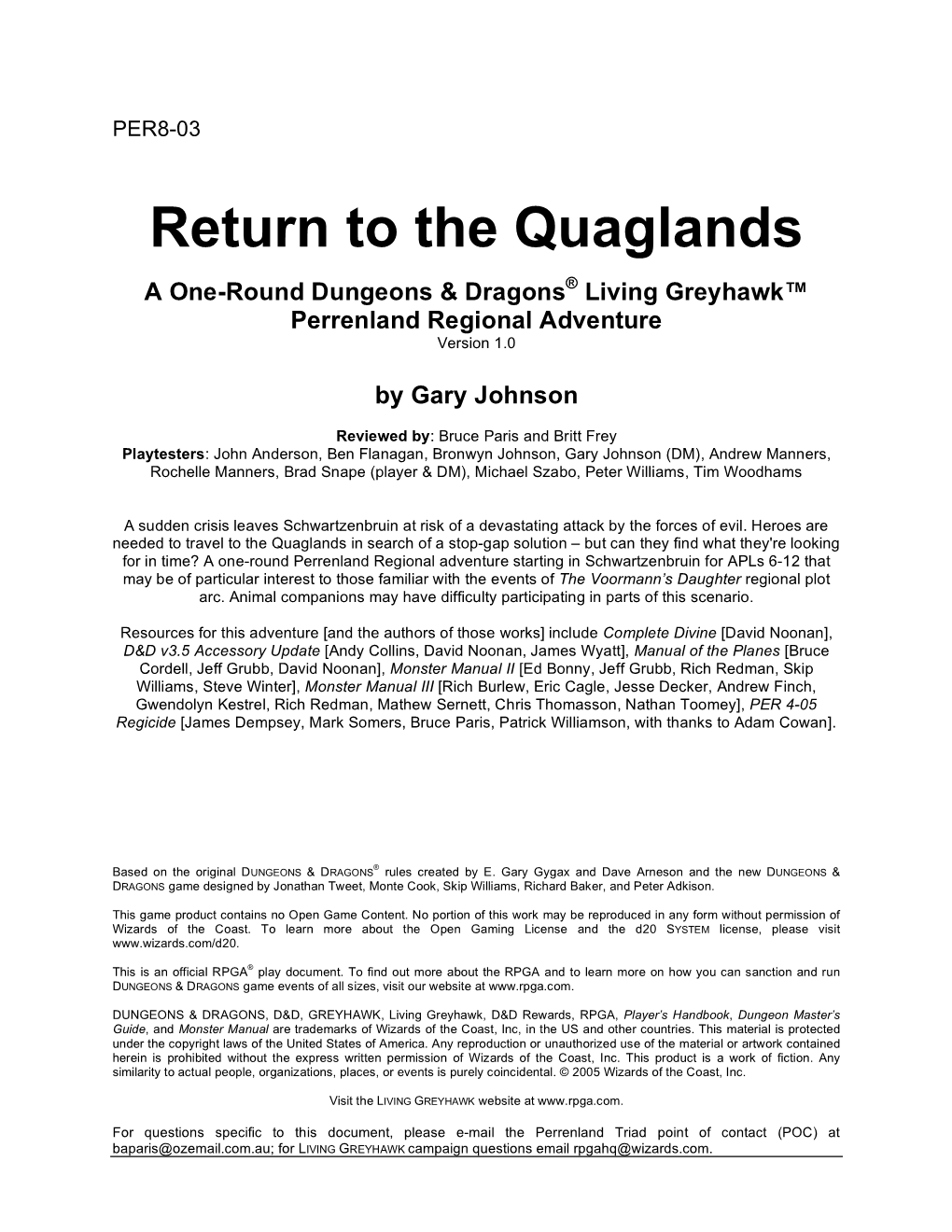 The Quaglands