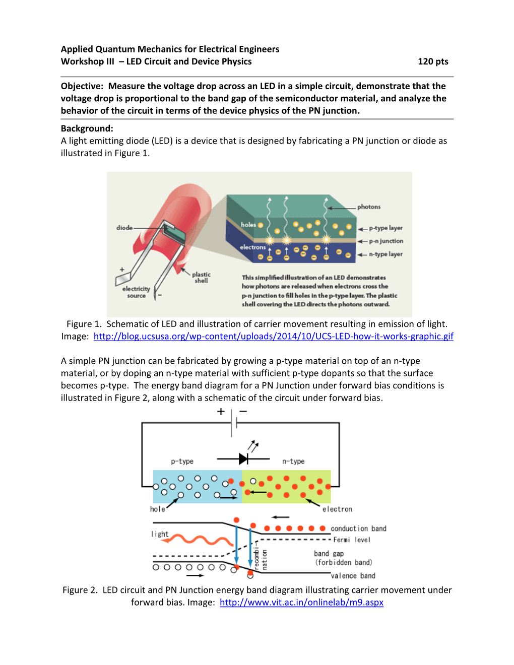 LED Circuit and Device Physics 120 Pts Objective: Meas