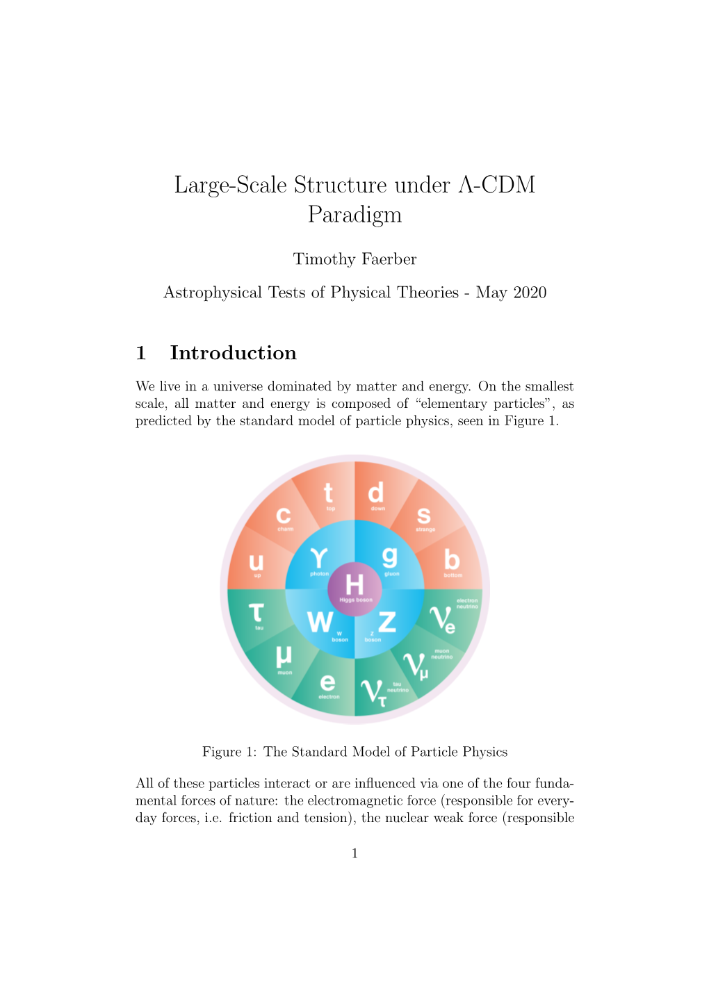 Large-Scale Structure Under Λ-CDM Paradigm