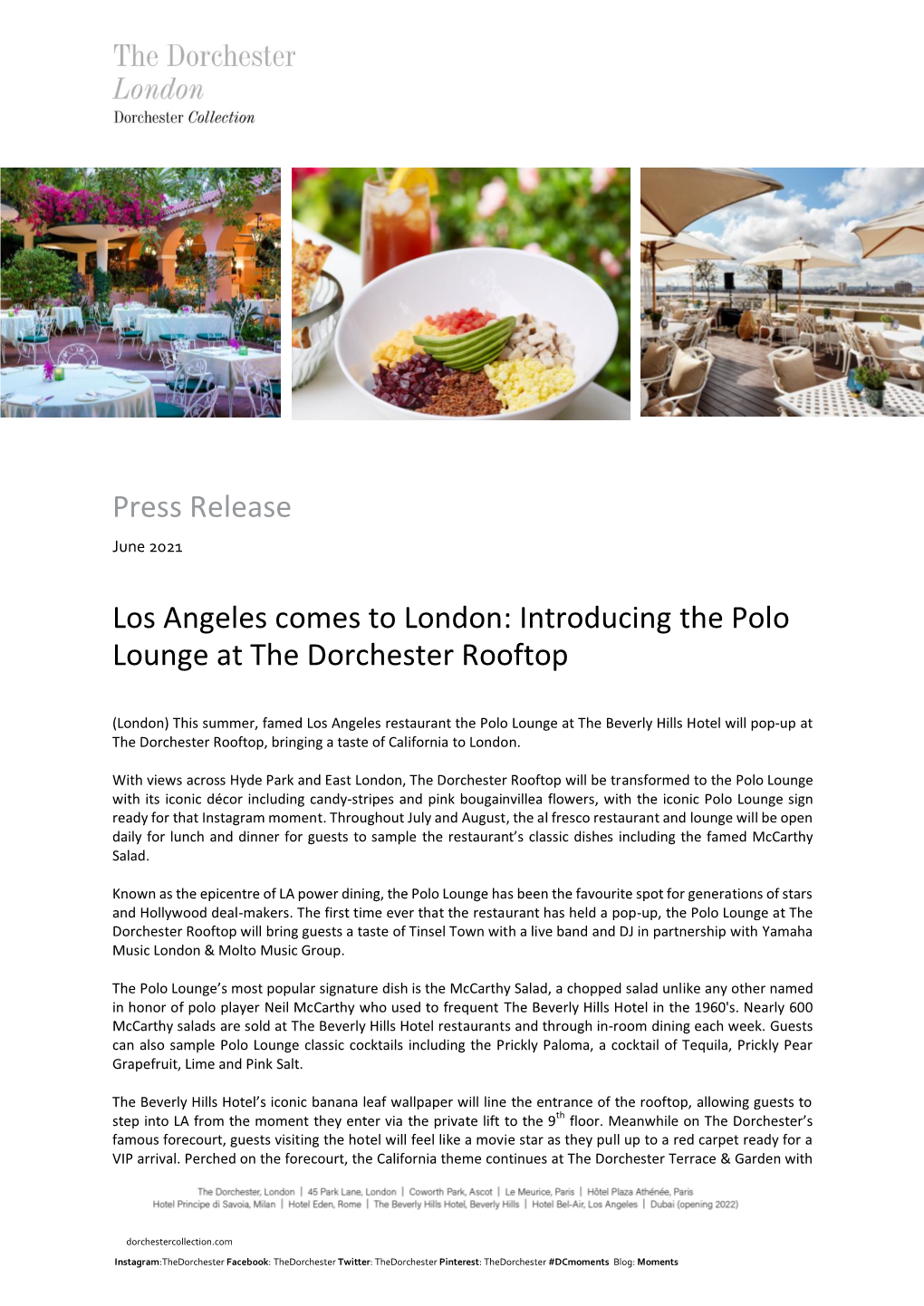 Introducing the Polo Lounge at the Dorchester Rooftop