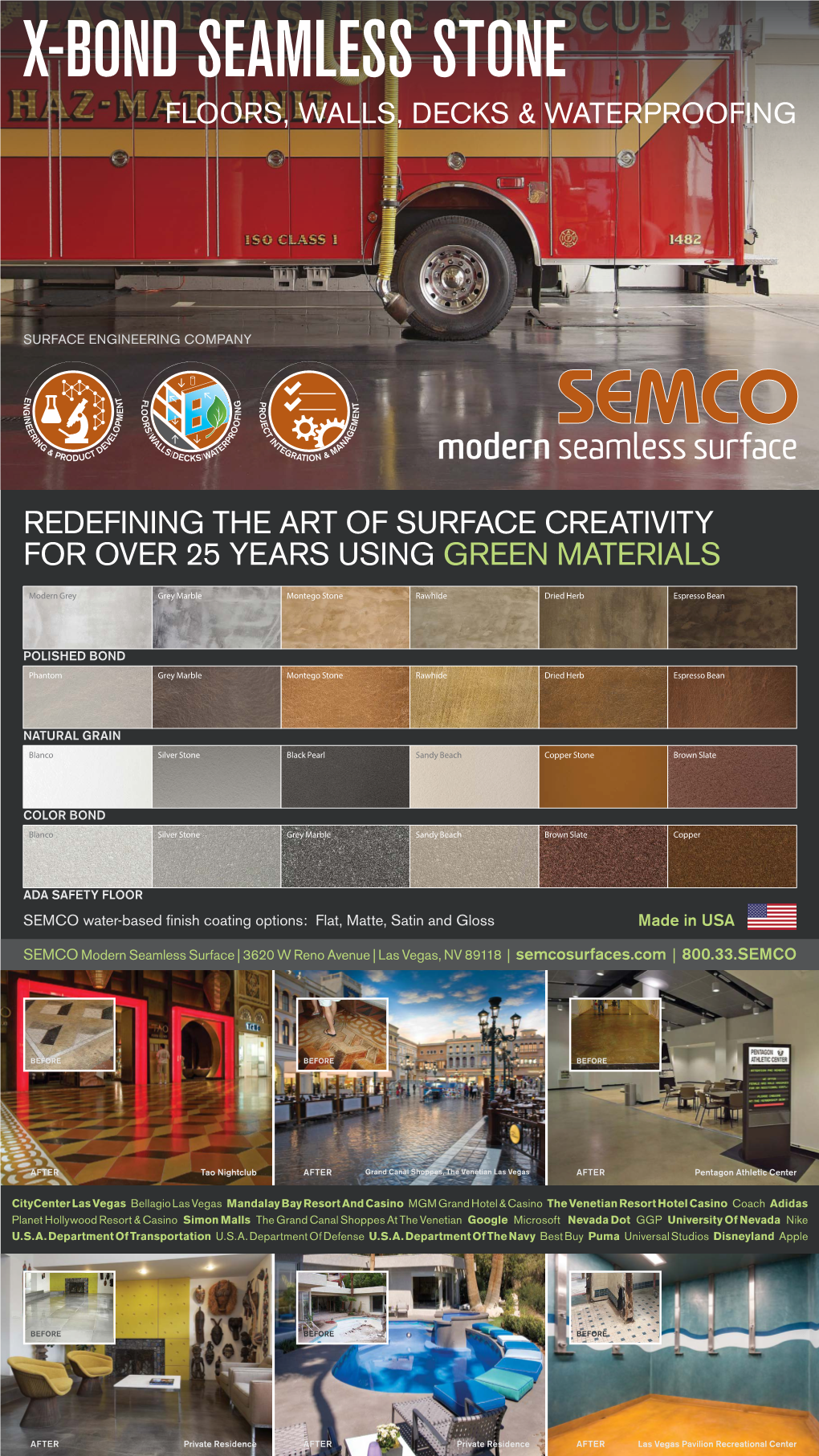 Redefining the Art of Surface Creativity for Over 25 Years Using Green Materials