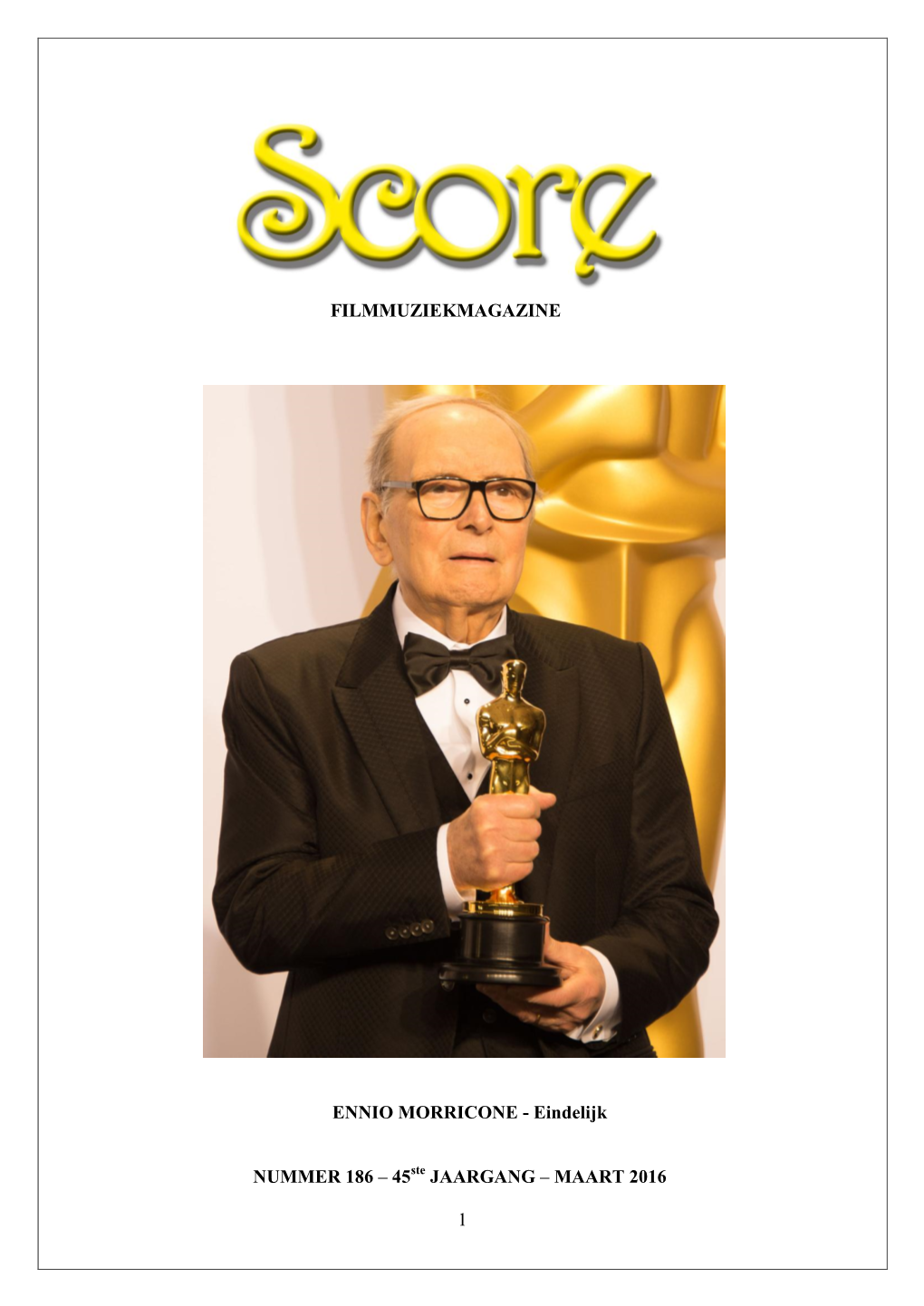 1 Filmmuziekmagazine Ennio Morricone