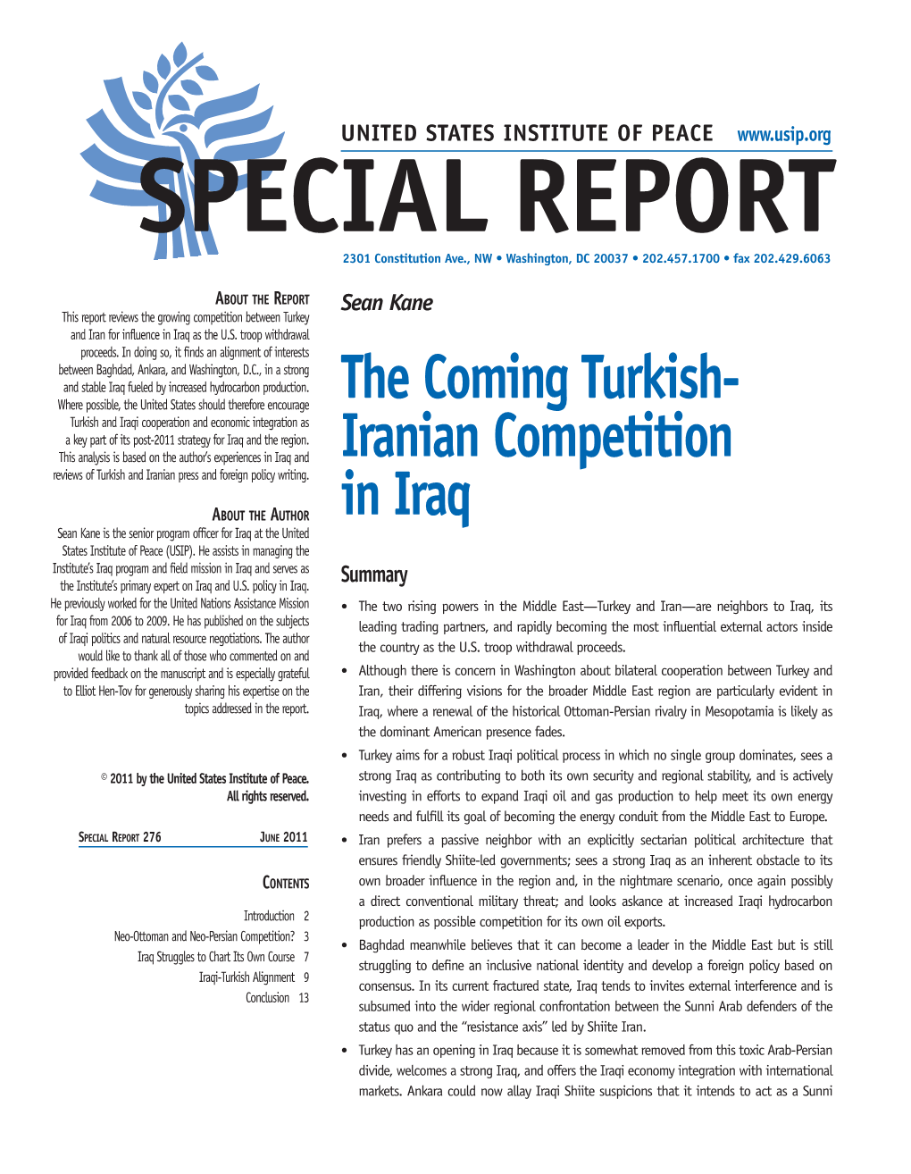 The Coming Turkish- Iranian Competition in Iraq