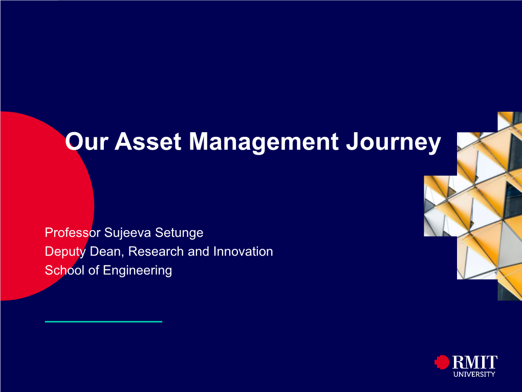 Our Asset Management Journey