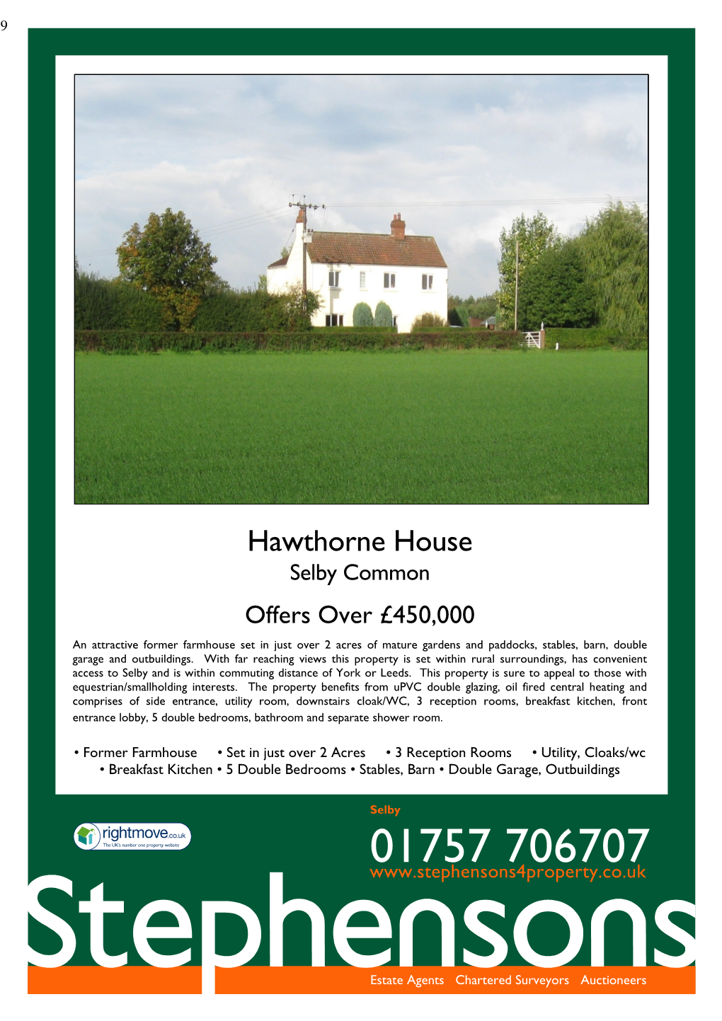 Hawthorne House Selby Common Offers Over £450,000