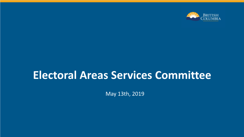 Electoral Areas Services Committee