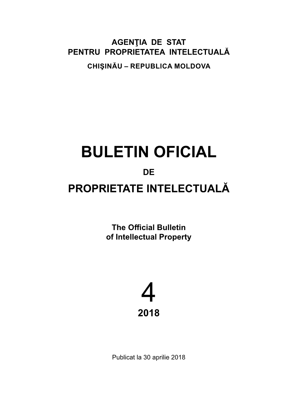 Agenţia De Stat Pentru Proprietatea Intelectuală Chişinău – Republica Moldova