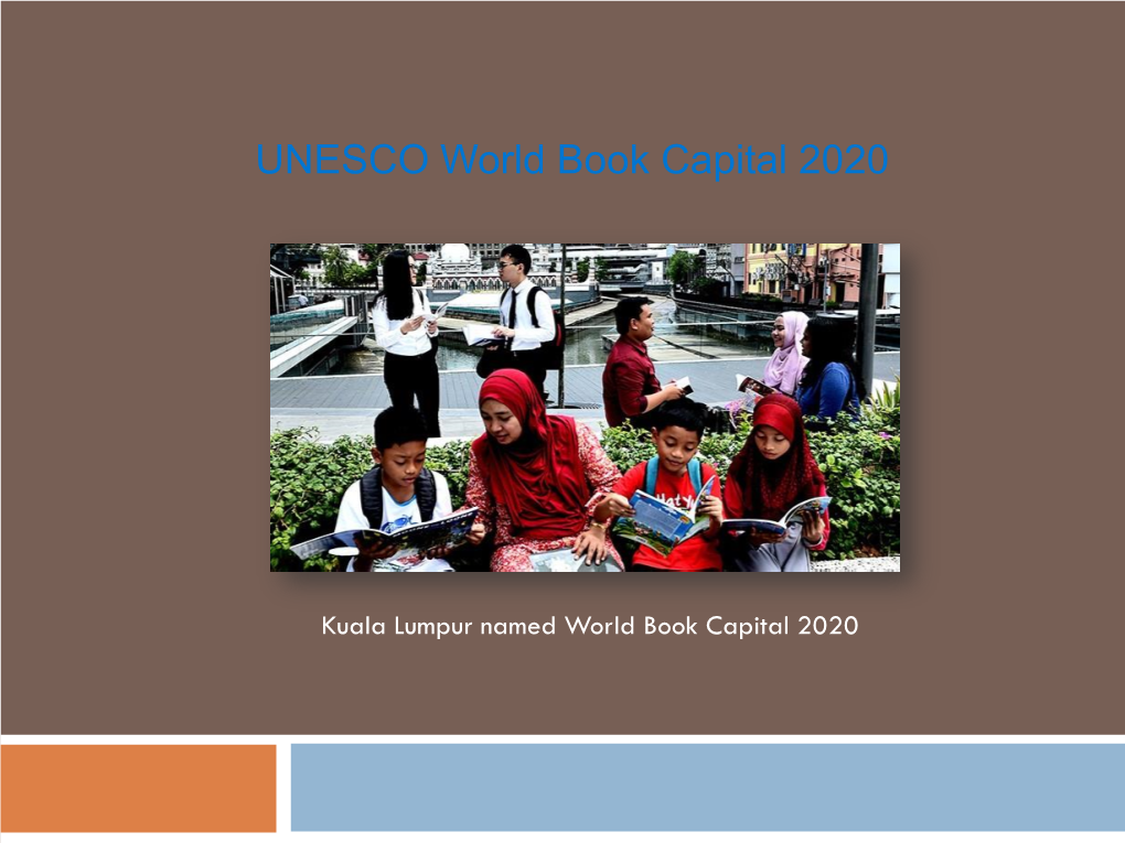 UNESCO World Book Capital 2020