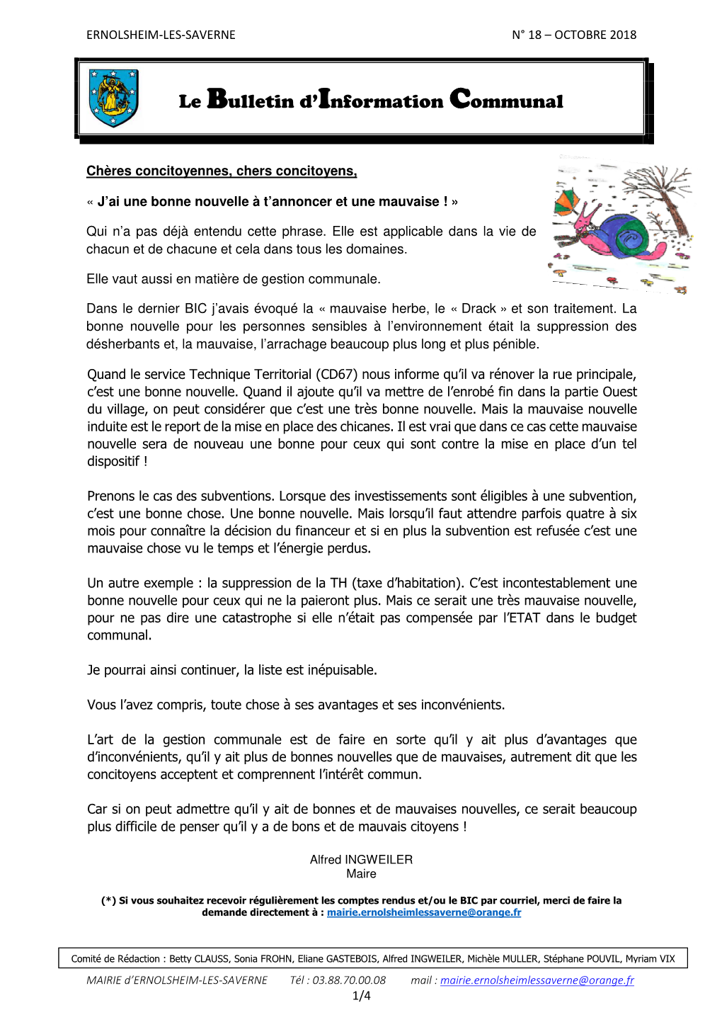 Le Bulletin D'information Communal