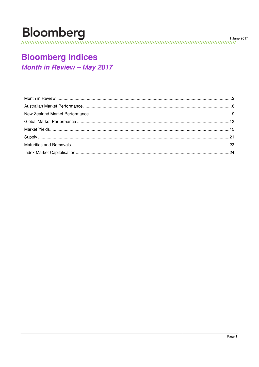 Bloomberg Indices Indices