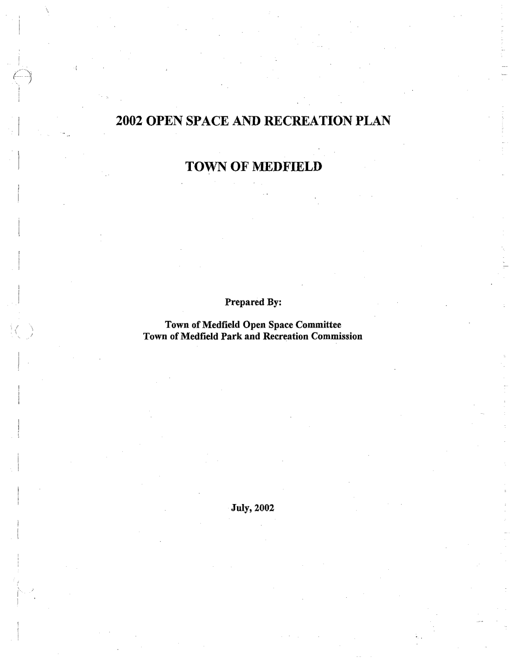 Open Space and Recreation Plan 2002