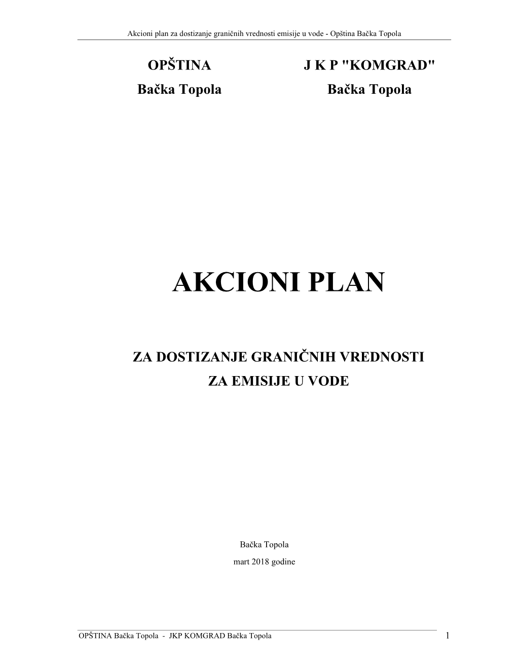 Akcioni Plan 2018