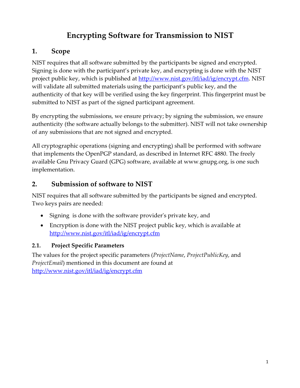 Encryption Procedure