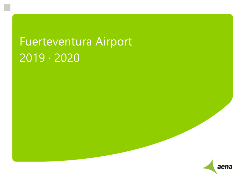 Fuerteventura Airport 2019 · 2020