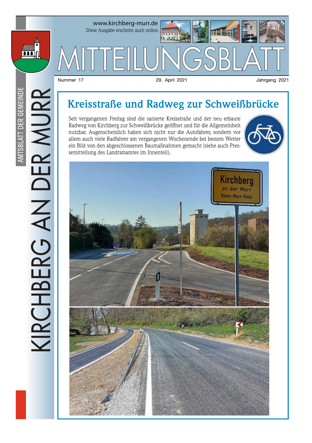 Kreisstraße Und Radweg Zur Schweißbrücke