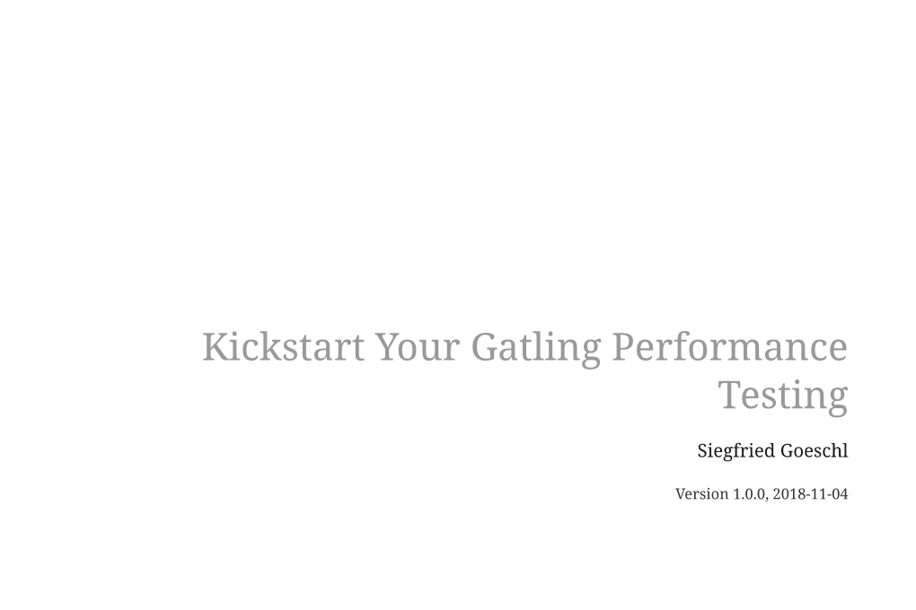 Kickstart Your Gatling Performance Testing