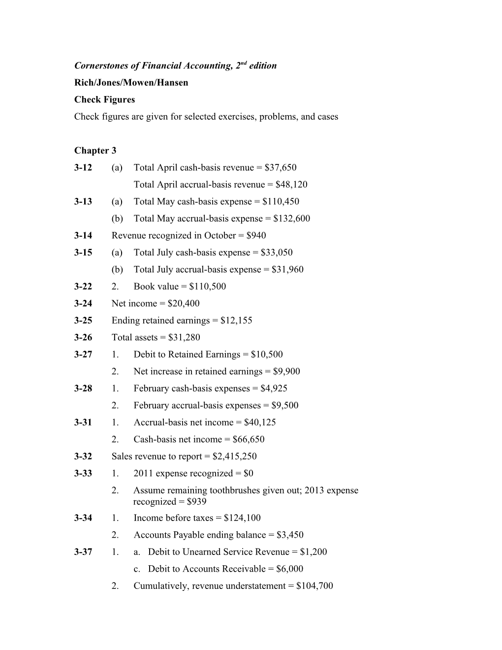 Cornerstones of Financial Accounting, 2Nd Edition