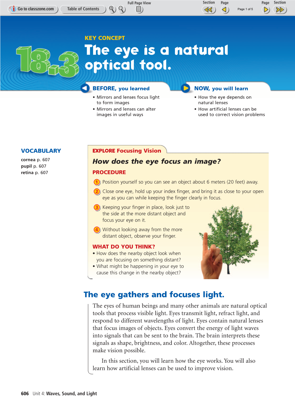 The Eye Is a Natural Optical Tool