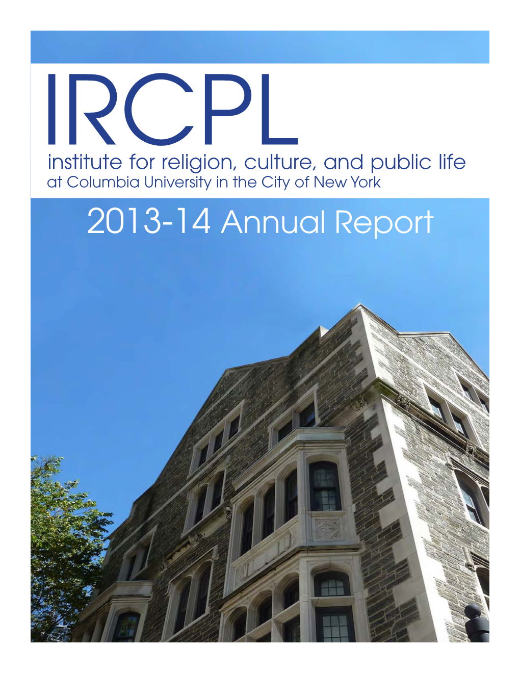 2013-14 Annual Report Mission Statement