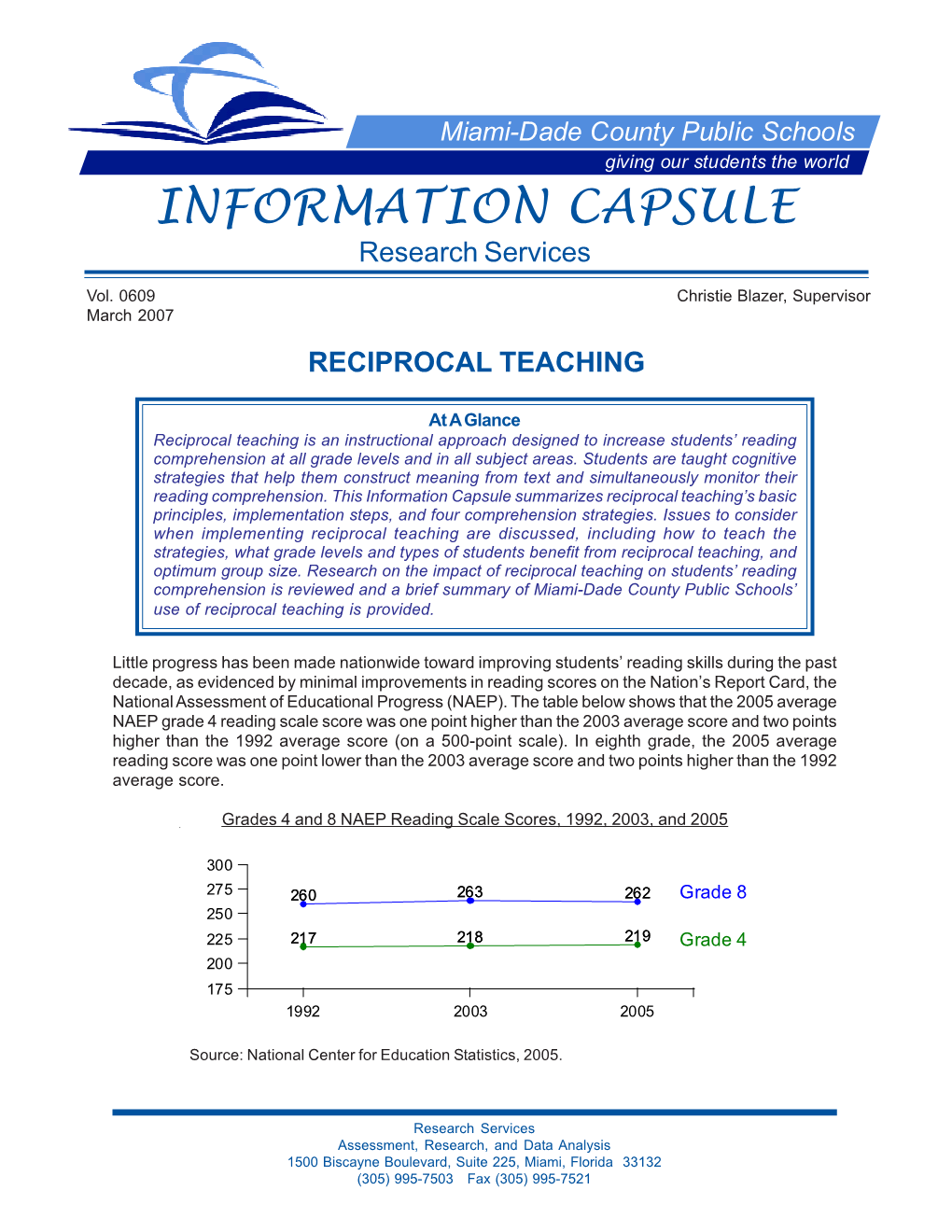 INFORMATION CAPSULE Research Services
